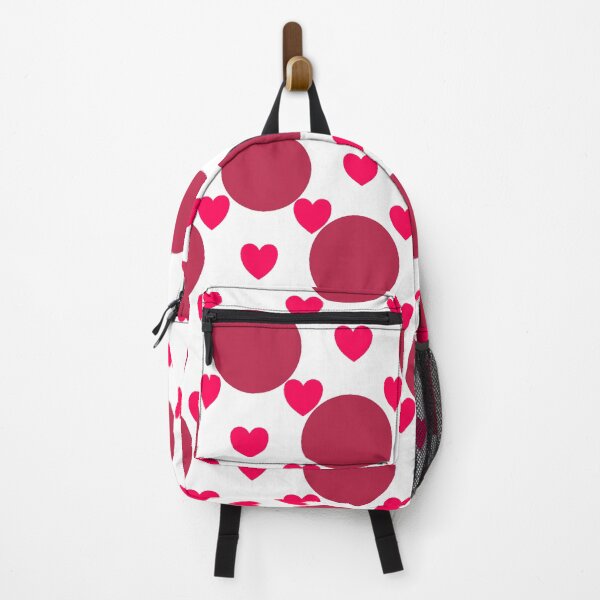 Item preview, Magenta Love Hearts and Polka Dots designed and sold by aelyaen.