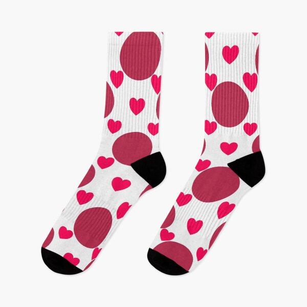 Item preview, Magenta Love Hearts and Polka Dots designed and sold by aelyaen.