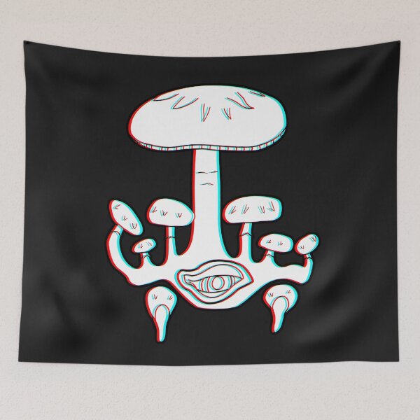 Item preview, 3d Mushroom Cluster With Eye - Trippy Mushrooms designed and sold by mikeymadness.