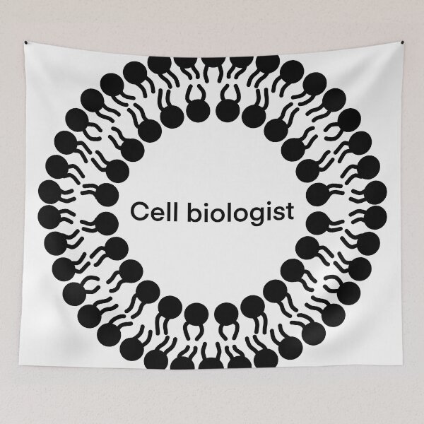 Item preview, Cell biologist, white background designed and sold by Osher-BioArt.