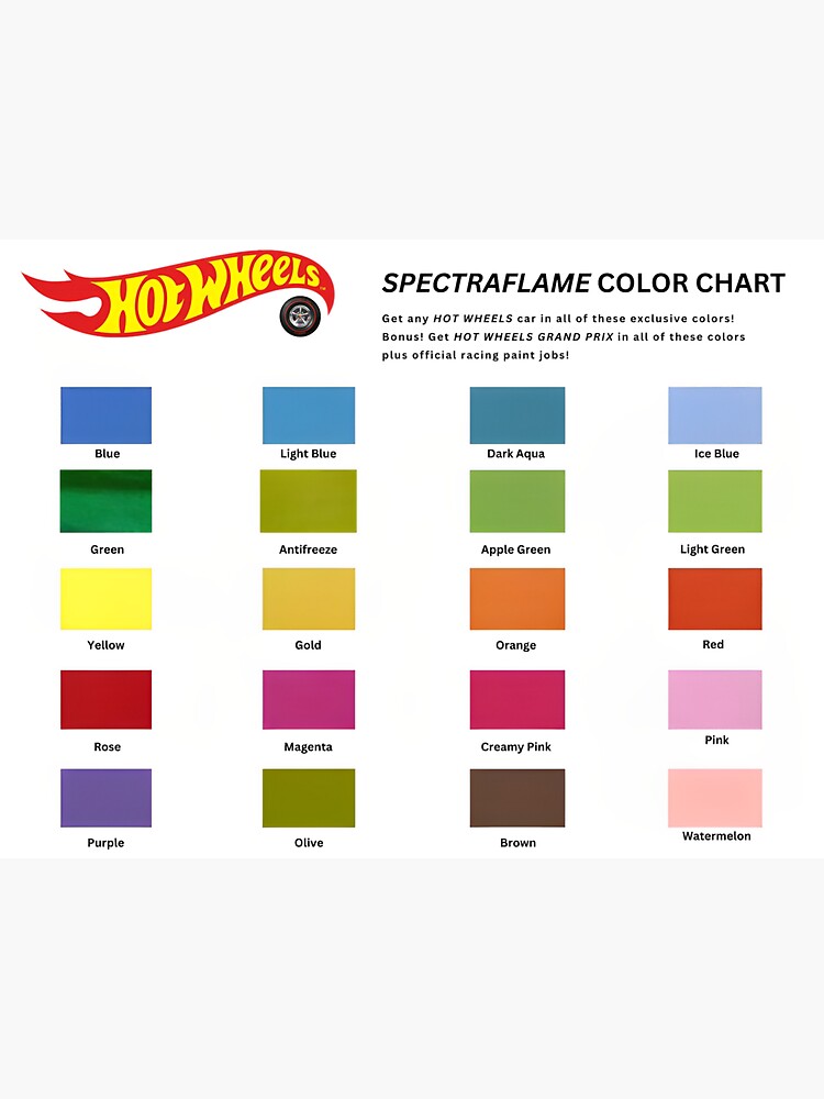 Wheels Spectraflame Color Chart