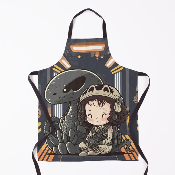 Item preview, Ellen Ripley and The Xenomorph Cute and Chibi Version of Alien designed and sold by raulmaler.