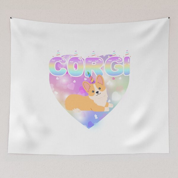 Item preview, Uni Corn Corgi Puppy, Cute Puppy With Heart designed and sold by adembulut.
