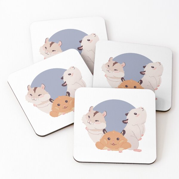 Item preview, Fluffy hamster trio designed and sold by ghules.