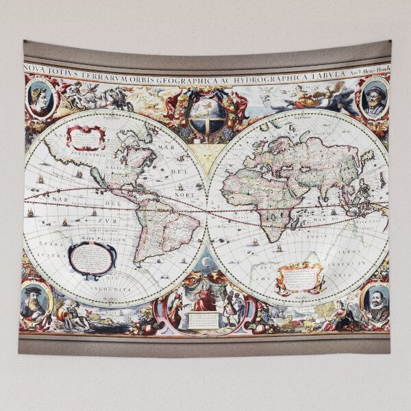Item preview, Nova Totius Terrarum Orbis by Henricus Hondius II Remastered Xzendor7 Classical Art Old Masters Reproductions designed and sold by Xzendor7 Digital Art Creations.
