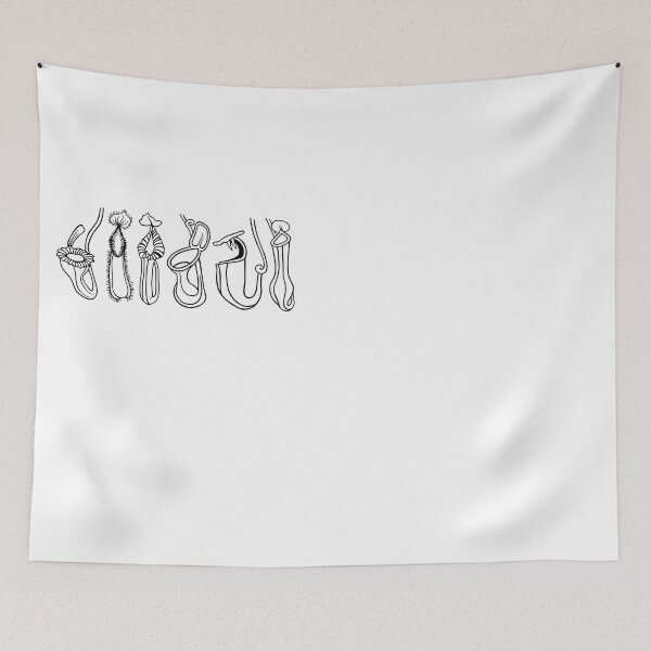 Item preview, Six Nepenthes Pitcher Plant Outlines designed and sold by NepenthesArt.
