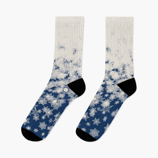 Item preview, Blizzard - Snowy snowflakes on a blue background designed and sold by illustratious.