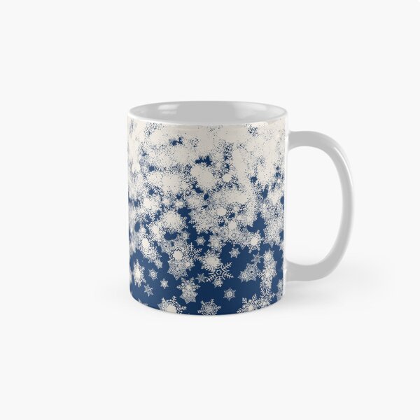 Item preview, Blizzard - Snowy snowflakes on a blue background designed and sold by illustratious.