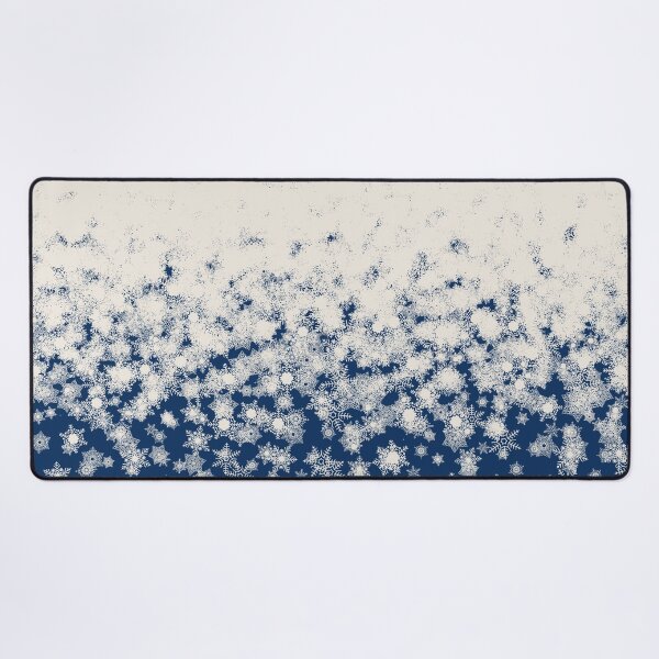 Item preview, Blizzard - Snowy snowflakes on a blue background designed and sold by illustratious.