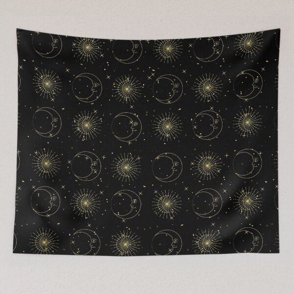 Item preview, Moon + Stars designed and sold by quinnhopp.