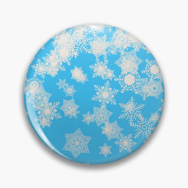 Artikelvorschau, Blizzard - Verschneite Schneeflocken auf einem eisblauen Hintergrund entworfen und verkauft von illustratious.
