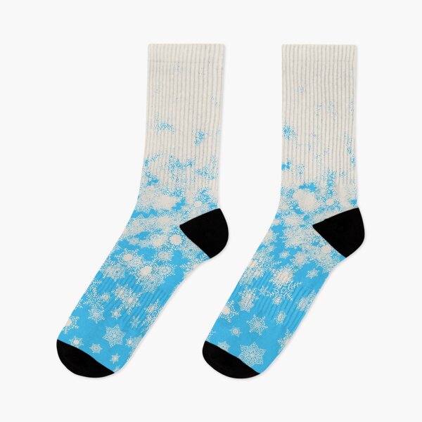 Item preview, Blizzard - Snowy snowflakes on an icy blue background designed and sold by illustratious.