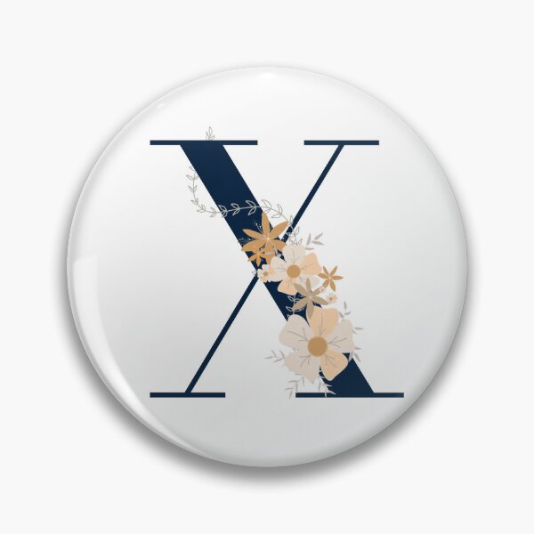 Item preview, Letter X monogram dark blue designed and sold by Bon-mots-jkd.