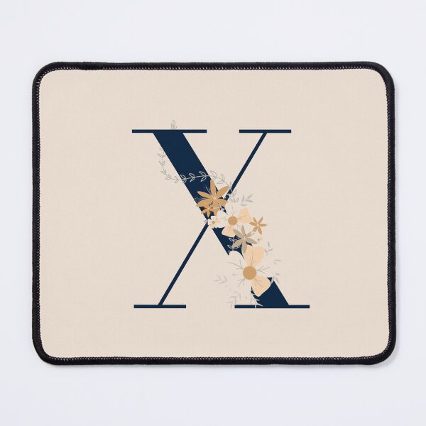 Artikelvorschau, Buchstabe X Monogramm dunkelblau entworfen und verkauft von Bon-mots-jkd.