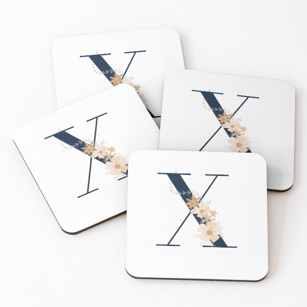 Item preview, Letter X monogram dark blue designed and sold by Bon-mots-jkd.