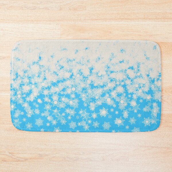 Item preview, Blizzard - Snowy snowflakes on an icy blue background designed and sold by illustratious.