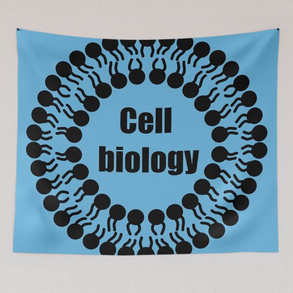 Item preview, Cell biologist, blue background designed and sold by Osher-BioArt.