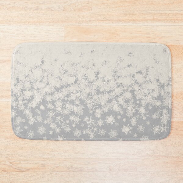 Item preview, Blizzard - Snowy snowflakes on a silver background designed and sold by illustratious.