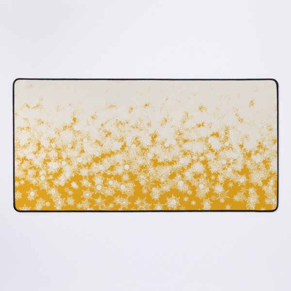 Item preview, Blizzard - Snowy snowflakes on a yellow background designed and sold by illustratious.