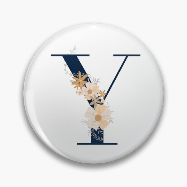 Item preview, Letter Y monogram dark blue designed and sold by Bon-mots-jkd.