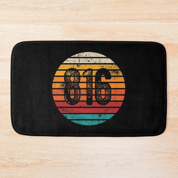 Item preview, Distressed Vintage Sunset 816 Area Code designed and sold by Gold Wings Tees.