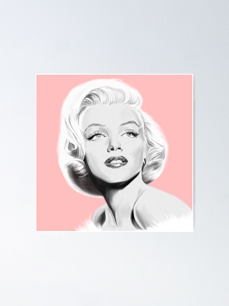 "Marilyn Monroe Digital painting popart" Poster for Sale by RzFz Redbubble