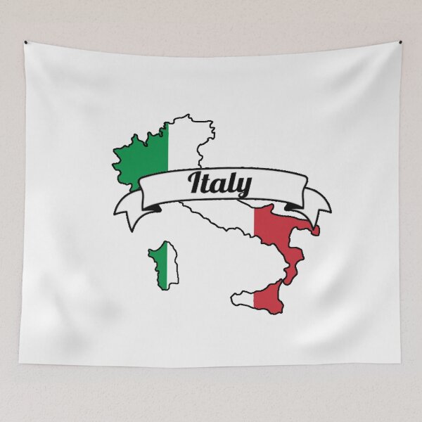 Item preview, Italy Flag Outline designed and sold by Jilliansshop.