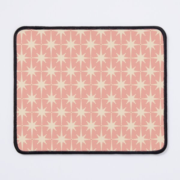 Item preview, Atomic Age 1950s Retro Starburst Pattern in Cream and Blush Pink designed and sold by kierkegaard.