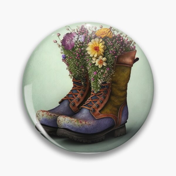 Item preview, Boots full of flowers designed and sold by MotivStyle.