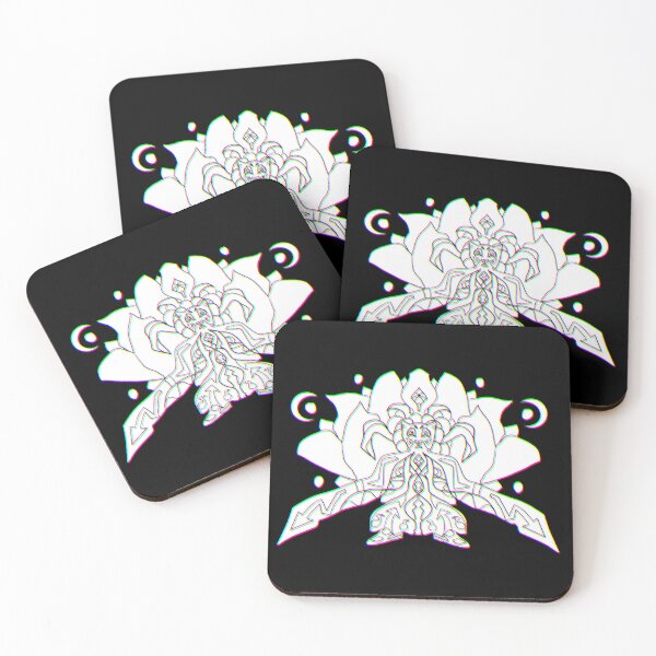 Item preview, 3d Cat Monk With Lotus Flower - Psychedelic Art designed and sold by mikeymadness.