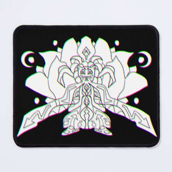 Item preview, 3d Cat Monk With Lotus Flower - Psychedelic Art designed and sold by mikeymadness.