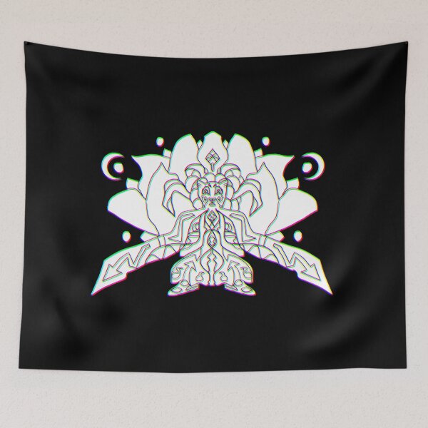 Item preview, 3d Cat Monk With Lotus Flower - Psychedelic Art designed and sold by mikeymadness.
