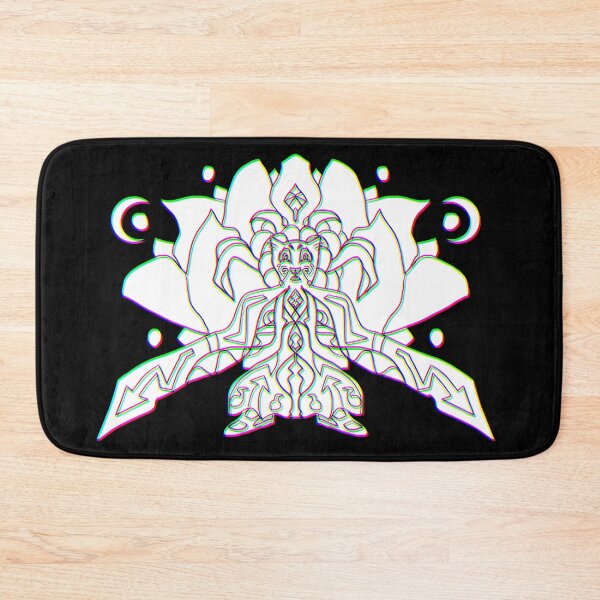 Item preview, 3d Cat Monk With Lotus Flower - Psychedelic Art designed and sold by mikeymadness.