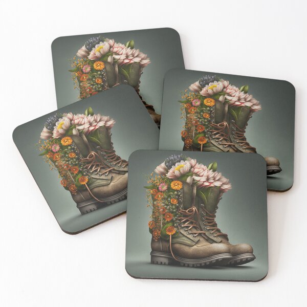 Item preview, Boots full of flowers designed and sold by MotivStyle.