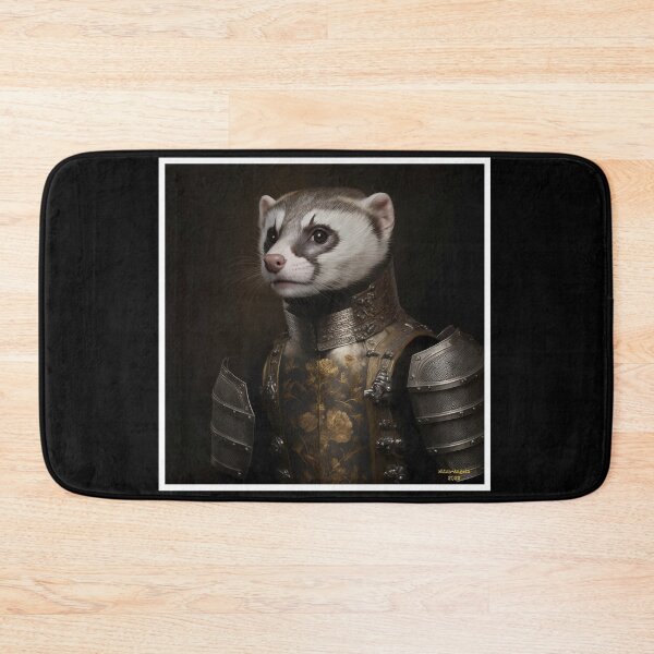 Item preview, Portrait Of Medieval Ferret In Armour designed and sold by Mitch-Angelo.