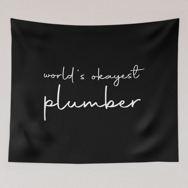 Item preview, World's okayest plumber / plumbing gift / love plumbing / handyman present designed and sold by ismdesigner.