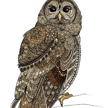 Artwork thumbnail, Barred Owl Tangle by ZHField