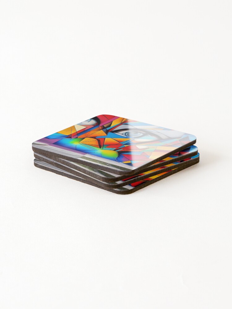 Thumbnail 4 of 5, Coasters (Set of 4), Colorful Eye designed and sold by ColorSpot.