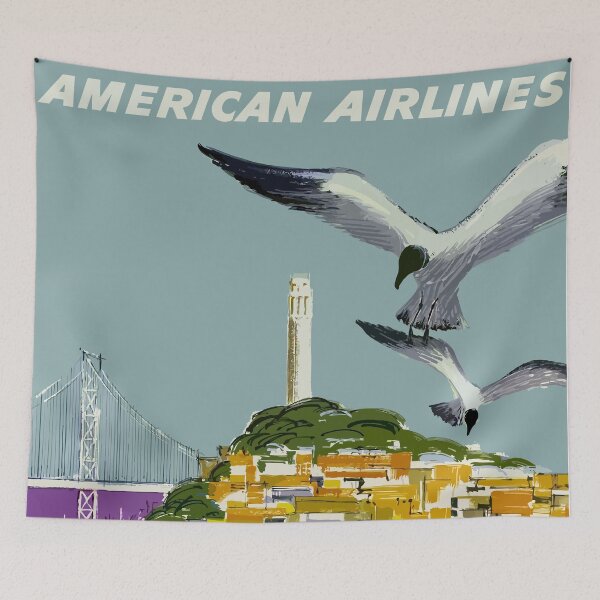 Item preview, San Francisco - American Airlines - Vintage Travel designed and sold by Culturio.