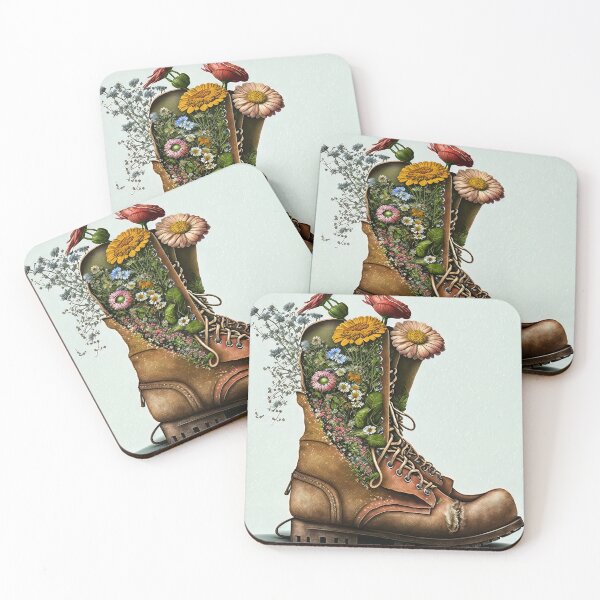 Item preview, Boots full of flowers designed and sold by MotivStyle.