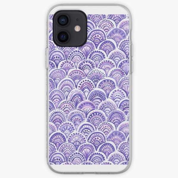 Purple watercolor Pattern iPhone Soft Case
