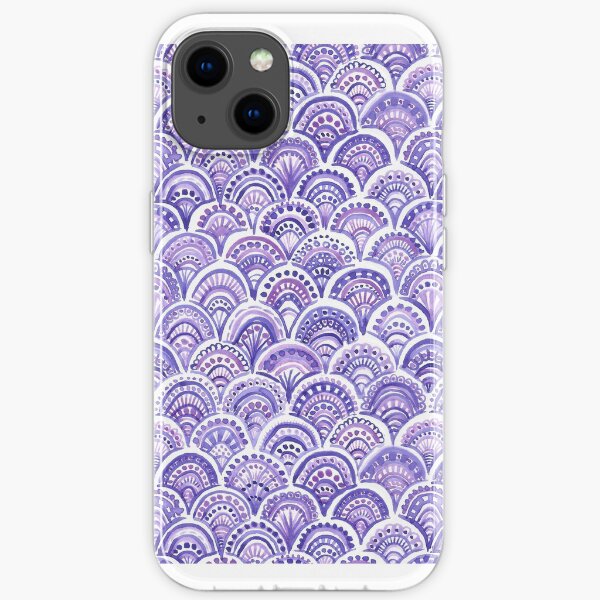 Purple watercolor Pattern iPhone Soft Case