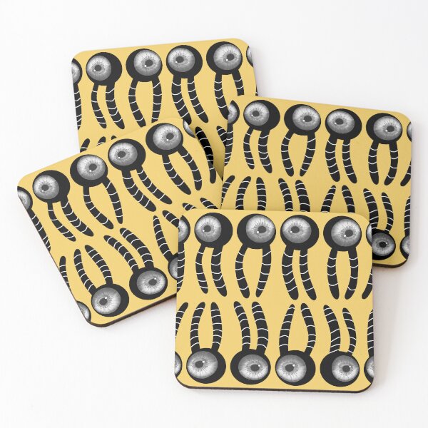 Item preview, Cellular membrane with eyes, yellow background designed and sold by Osher-BioArt.