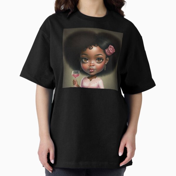 Cheers Cute Girl Oversized T-Shirt
