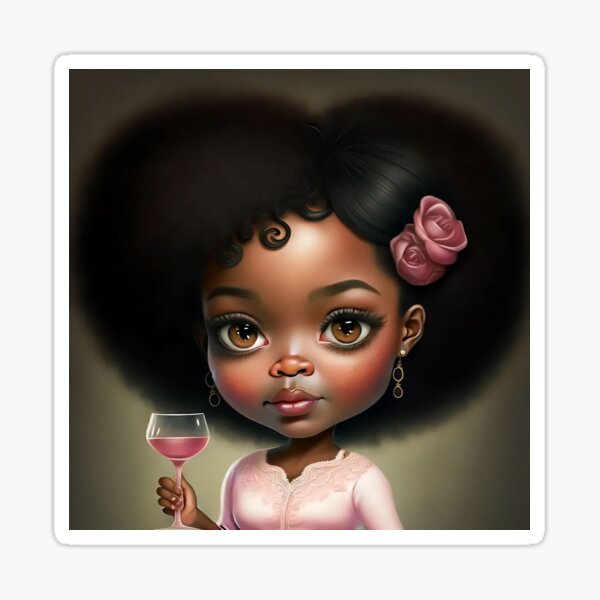 Cheers Cute Girl Sticker