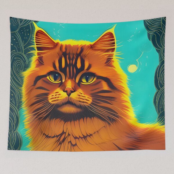 Item preview,  Siberian Cat - Modern digital art designed and sold by Ai-michiart.