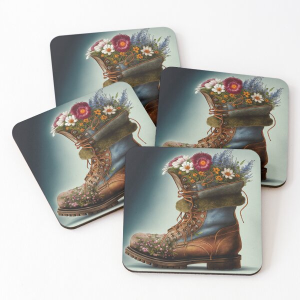 Item preview, Boots full of flowers designed and sold by MotivStyle.