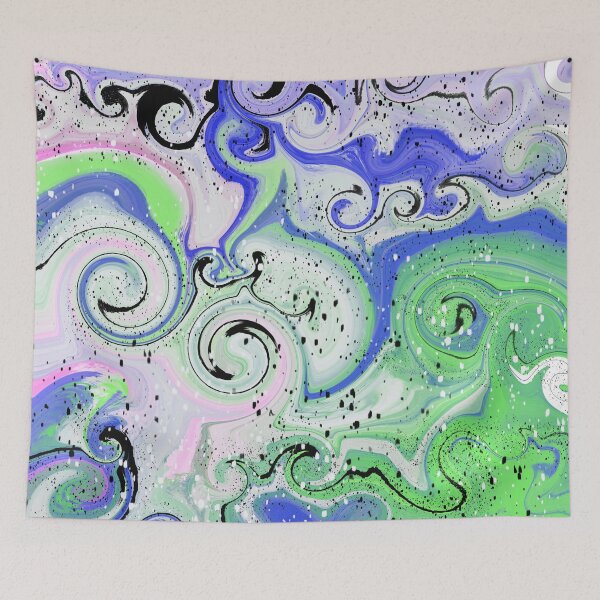 Item preview, Coral Swirl - Fluid Pour Painting designed and sold by Printpix.