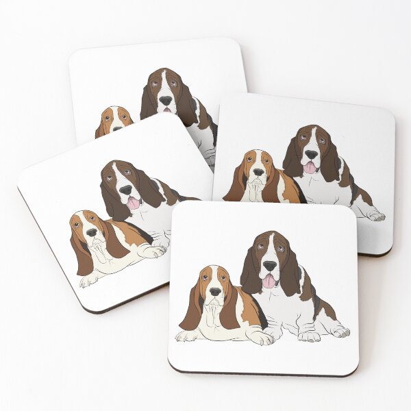 Item preview, Two Basset Hounds designed and sold by Tifrop.