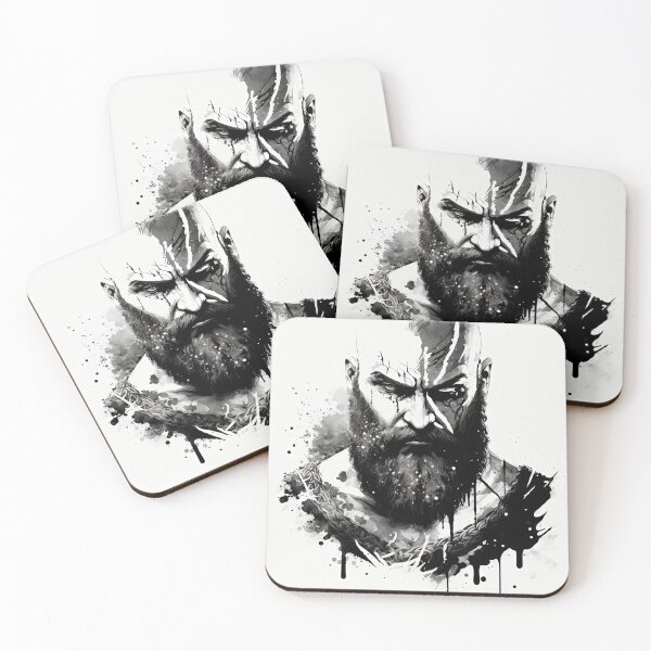 Item preview, God of war Kratos Face Ink Brush designed and sold by ClonePingui.